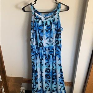 ❗️3 for $15❗️ Blue, and black dress - long